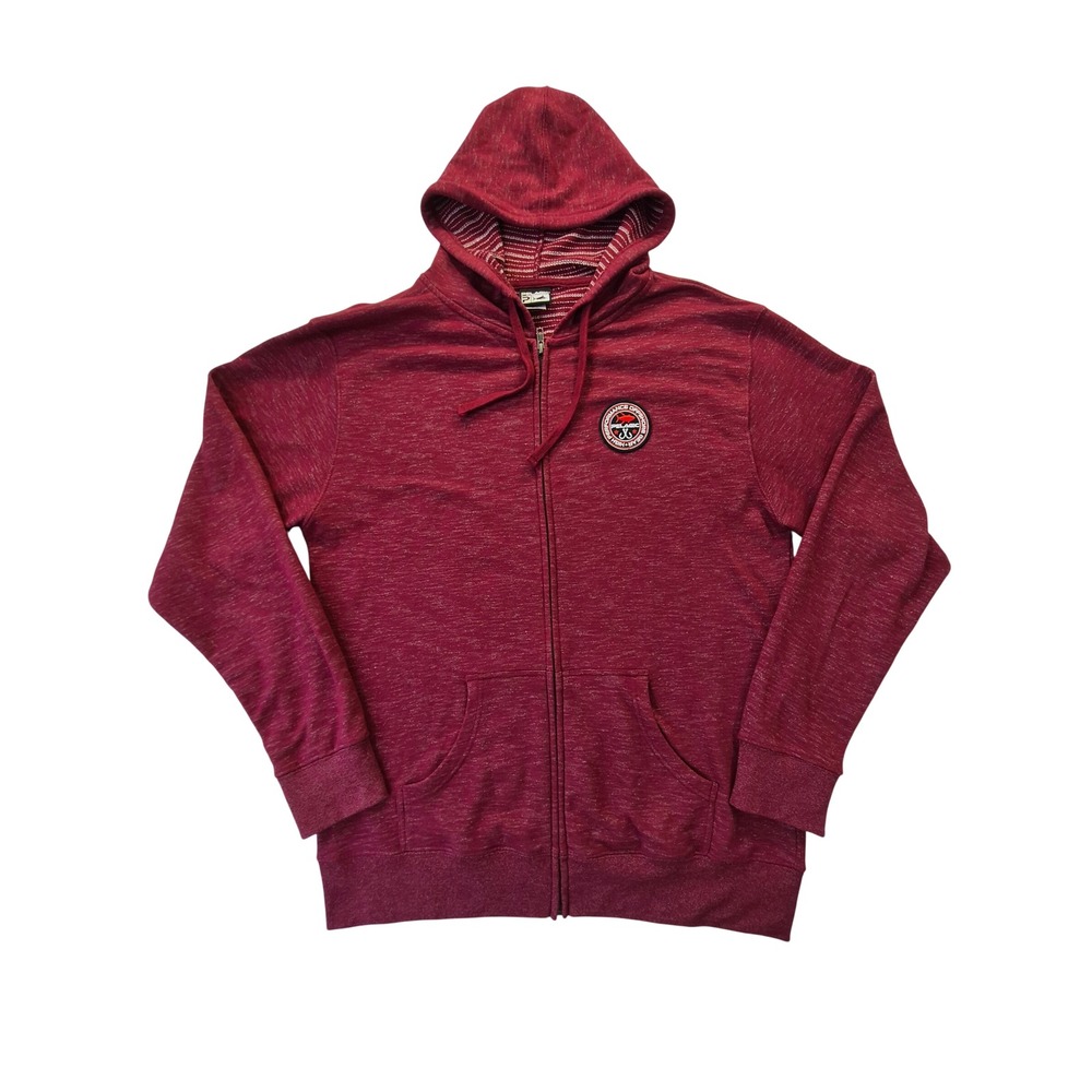 Pelagic High Performance Offshore Gear Men's 2XL Burgundy Full Zip Hoodie
